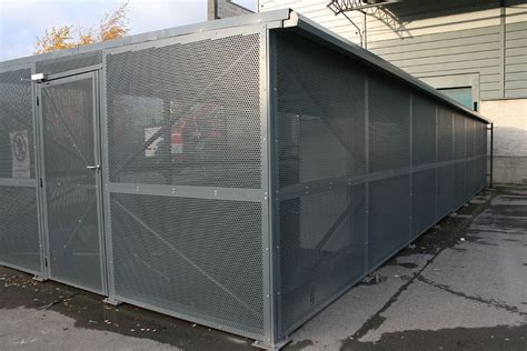 perforated metal bin enclosure phoenix|perforated metal utility enclosure.